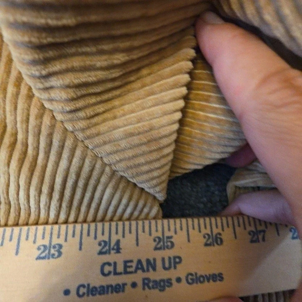 Bill Blass Blazer Sport Coat Mens 46XL Beige Cotton Corduroy Classic Jacket